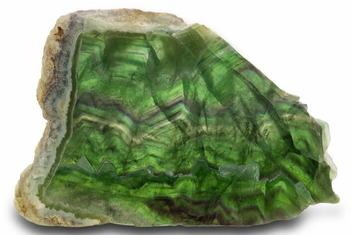 Colorful, Polished Fluorite Slab - China #333262